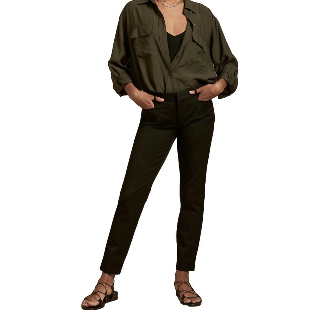 Banana Republic Women's Sloan Slim Pant Size 4, Black, Excellent Condition